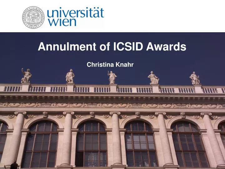 annulment of icsid awards
