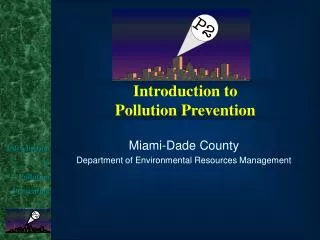 Introduction to Pollution Prevention