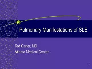 Pulmonary Manifestations of SLE