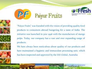 Empowering Indian Food and Agriculture efreshindia