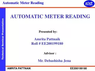 AUTOMATIC METER READING