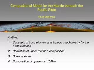 Compositional Model for the Mantle beneath the Pacific Plate Rhea Workman