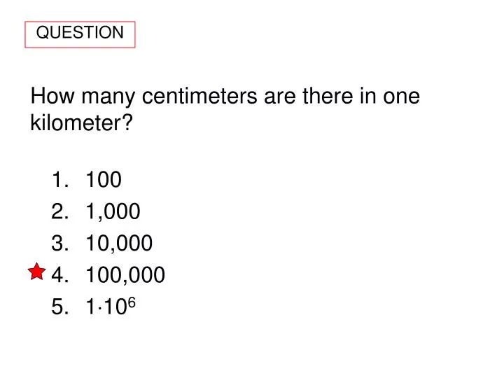 how many centimeters are there in one kilometer