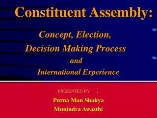 Constituent Assembly: