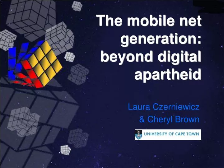 the mobile net generation beyond digital apartheid