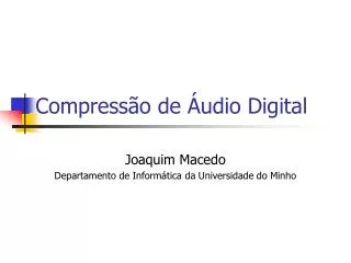 compress o de udio digital