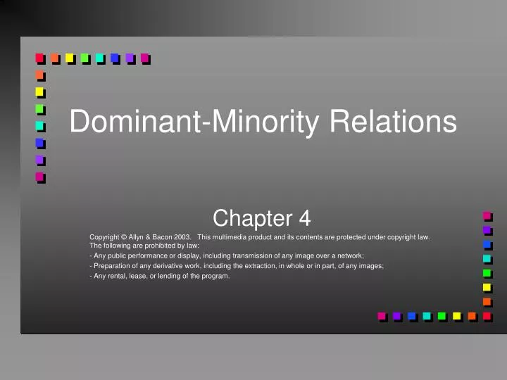 dominant minority relations
