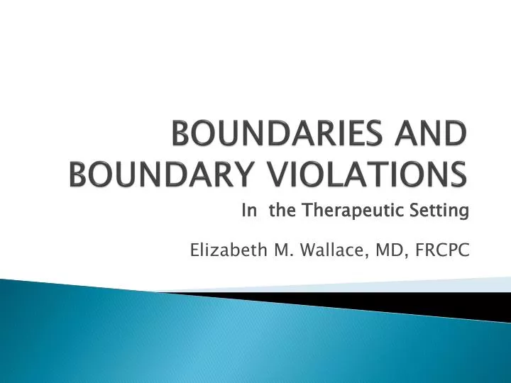 boundaries and boundary violations