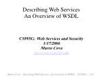 Describing Web Services An Overview of WSDL - slide 1
