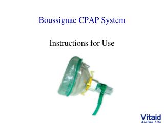 Boussignac CPAP System