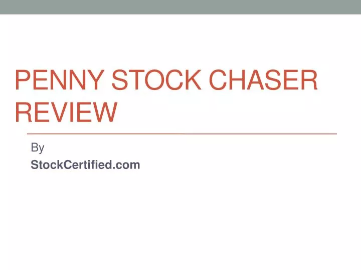 penny stock chaser review