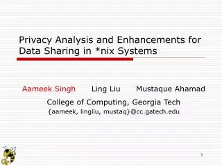 Privacy Analysis and Enhancements for Data Sharing in *nix Systems