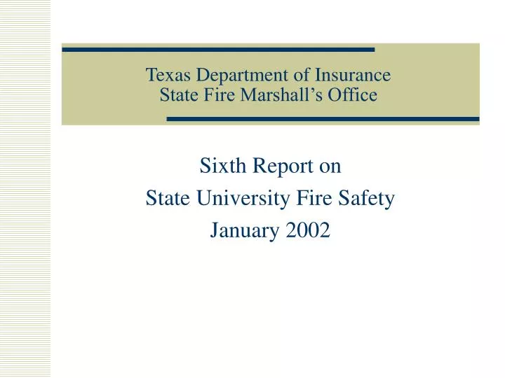 texas department of insurance state fire marshall s office