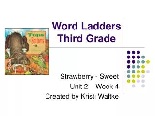 Word Ladders Third Grade