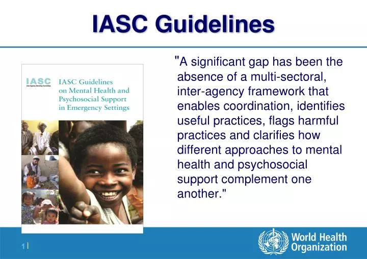 iasc guidelines