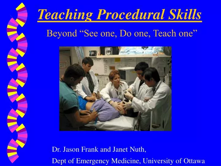teaching procedural skills