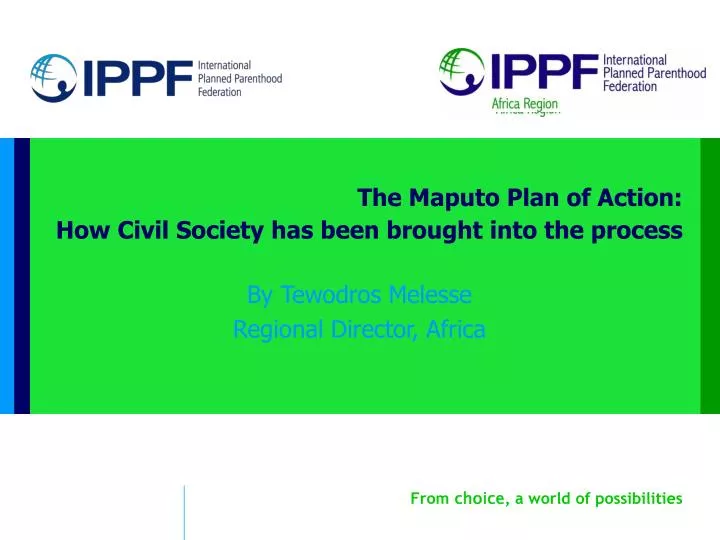 the maputo plan of action how civil society has been brought into the process