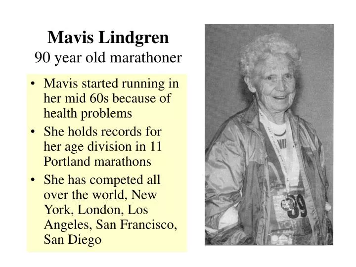 mavis lindgren 90 year old marathoner