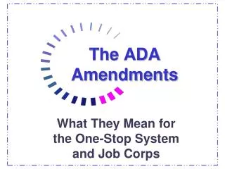The ADA Amendments