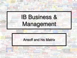 IB Business &amp; Management