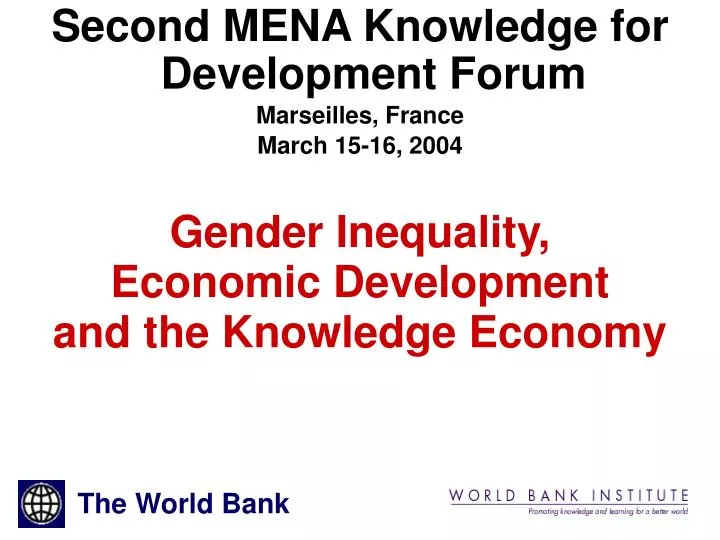 gender inequality economic development and the knowledge economy