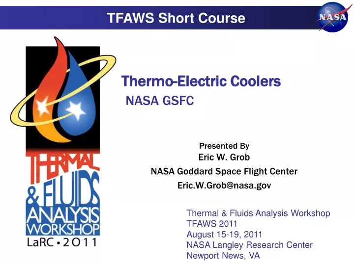 thermo electric coolers nasa gsfc
