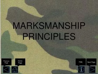 MARKSMANSHIP PRINCIPLES
