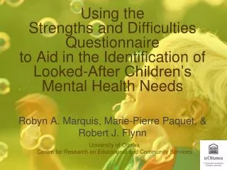 Using the Strengths and Difficulties Questionnaire to Aid in the Identification of Looked-After Children’s Mental He