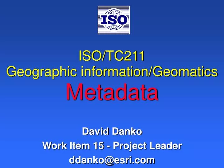 iso tc211 geographic information geomatics metadata