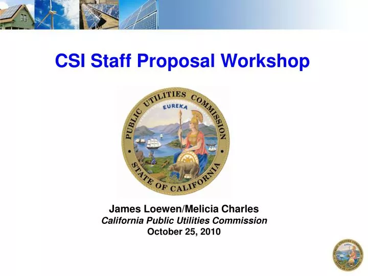 csi staff proposal workshop