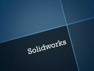 Solidworks tutorial