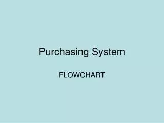 Purchasing System