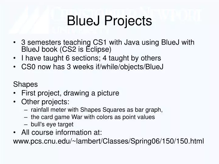 bluej projects