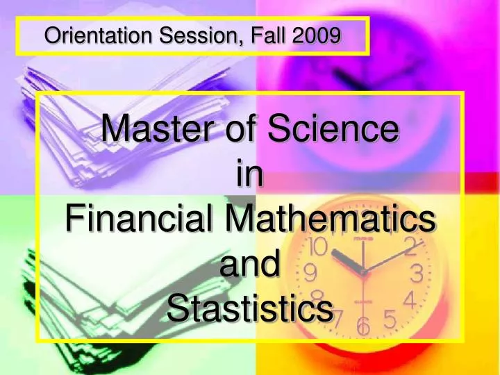 master of science in financial mathematics and stastistics