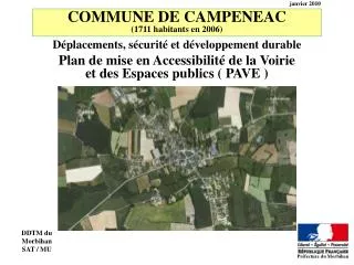 COMMUNE DE CAMPENEAC (1711 habitants en 2006)