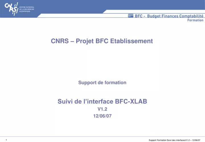 support de formation suivi de l interface bfc xlab v1 2 12 06 07