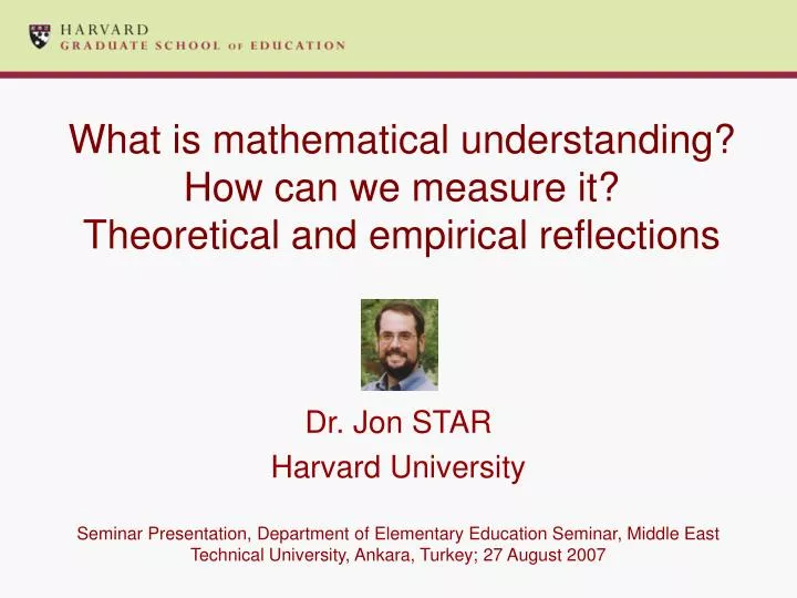 what is mathematical understanding how can we measure it theoretical and empirical reflections