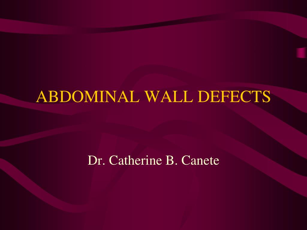 PPT - ABDOMINAL WALL DEFECTS PowerPoint Presentation, free download ...