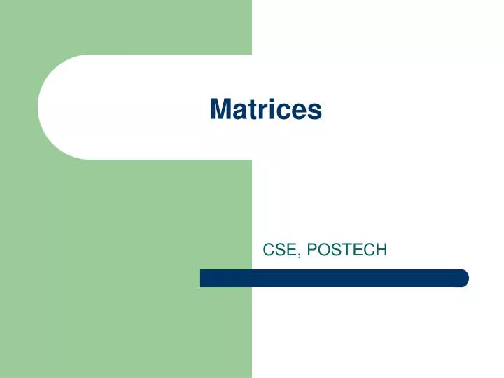 matrices