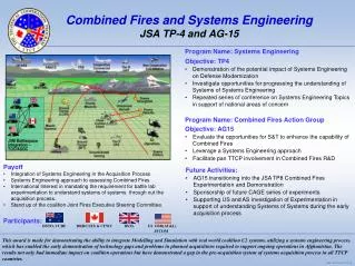 Combined Fires and Systems Engineering JSA TP-4 and AG-15