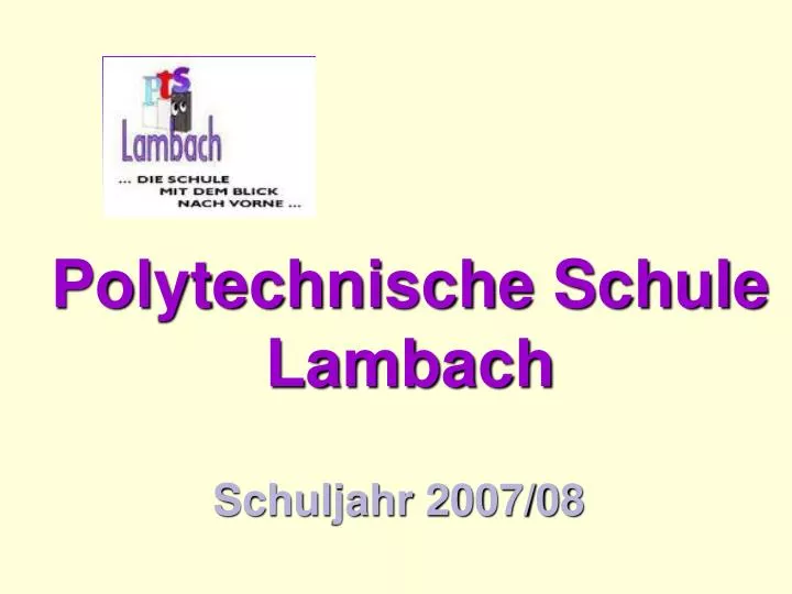 polytechnische schule lambach