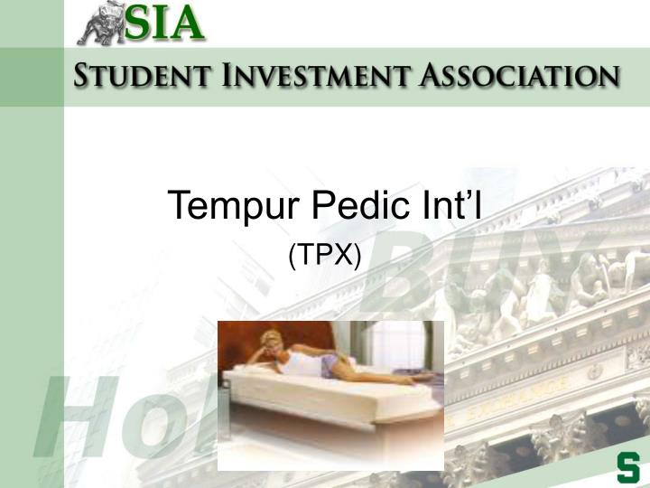 tempur pedic int l