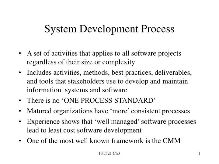 system development process