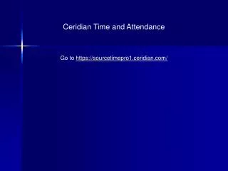 Ceridian Time and Attendance