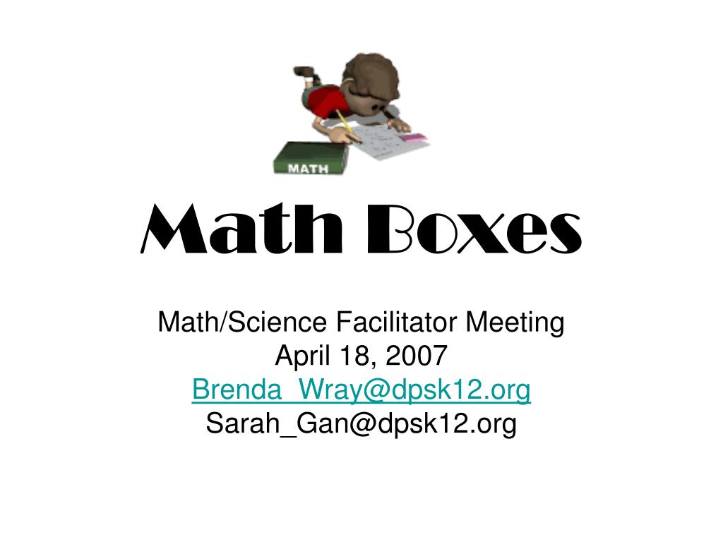 PPT - Math Boxes PowerPoint Presentation, free download - ID:435342