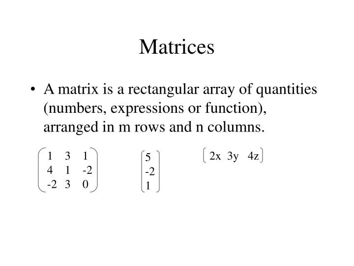 matrices