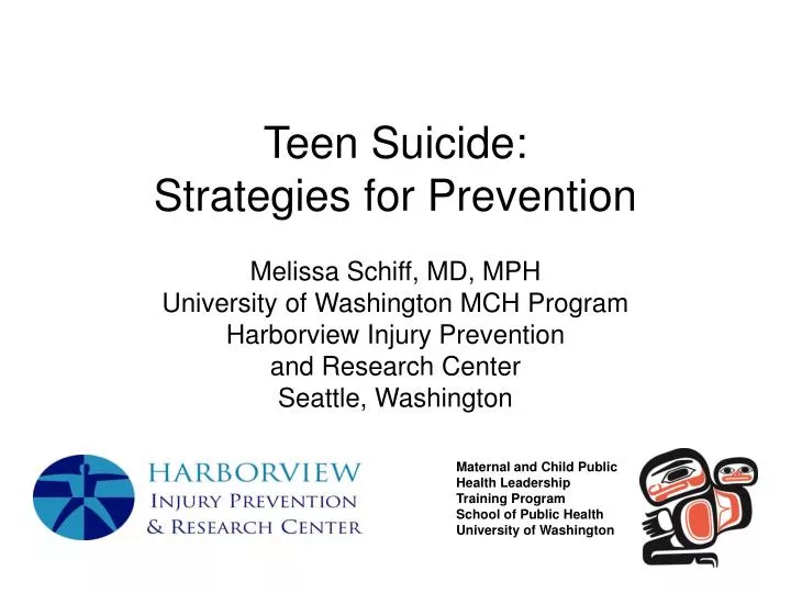 teen suicide strategies for prevention
