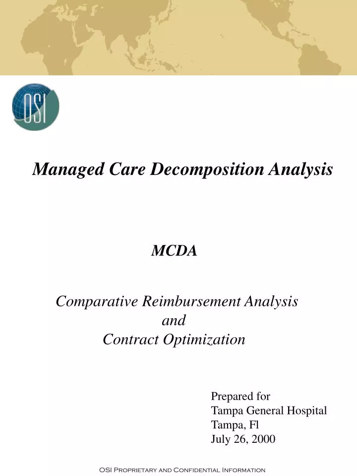 comparative reimbursement analysis and contract optimization