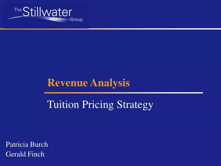 revenue analysis