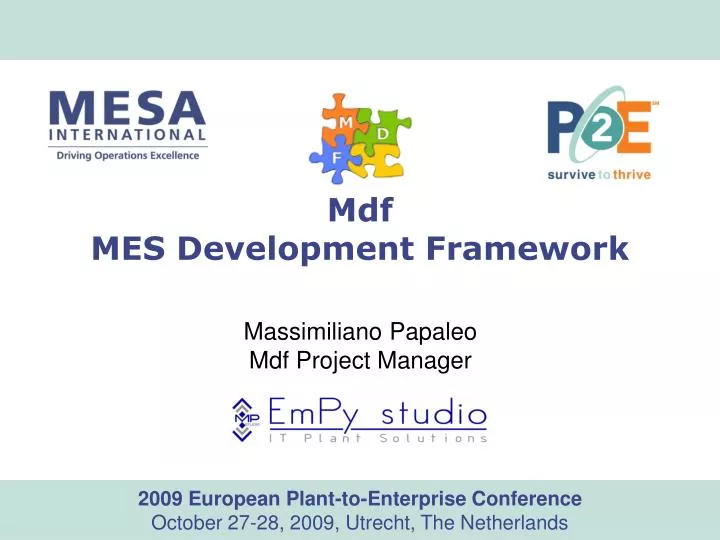 mdf mes development framework